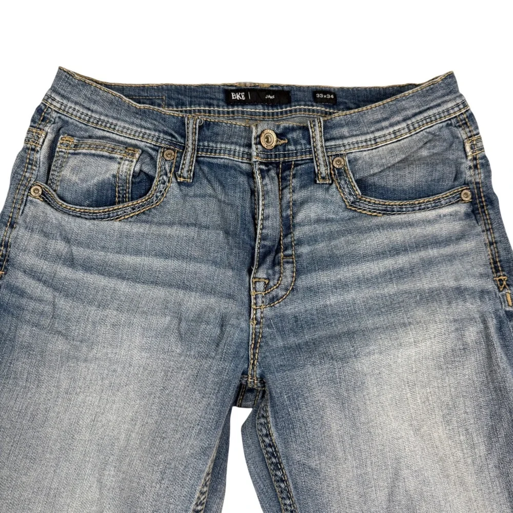 BKE Jake Straight Leg Jeans Mens 33x34 Medium Wash Denim ABS15430